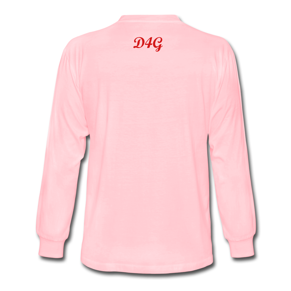 Unisex Red I AM Long Sleeve T-Shirt - pink