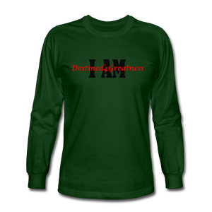 Unisex Red I AM Long Sleeve T-Shirt - forest green