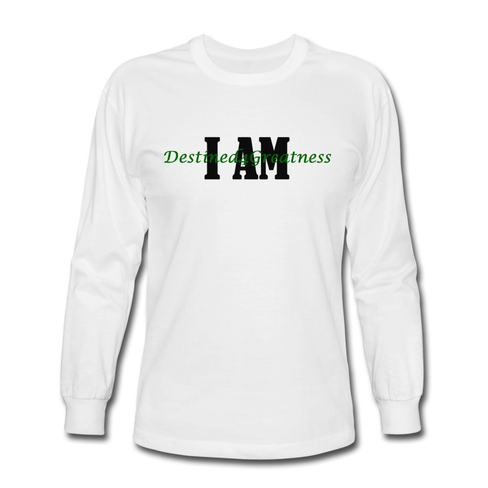 Unisex Green I AM Long Sleeve T-Shirt - white