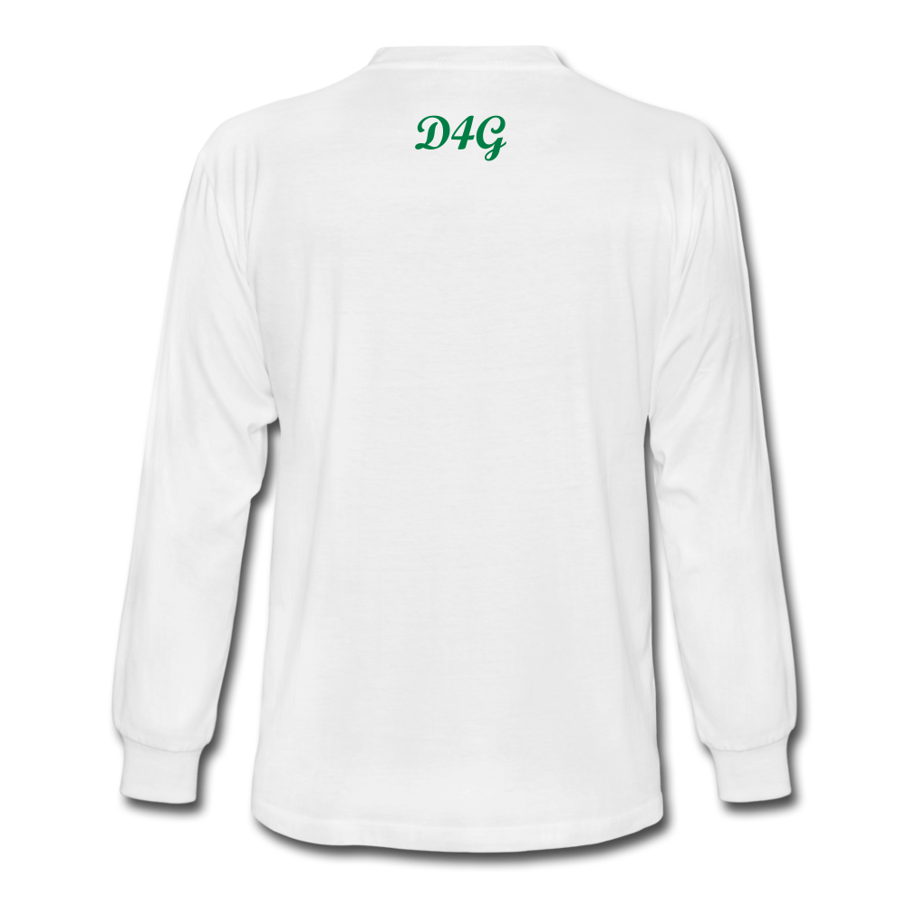 Unisex Green I AM Long Sleeve T-Shirt - white