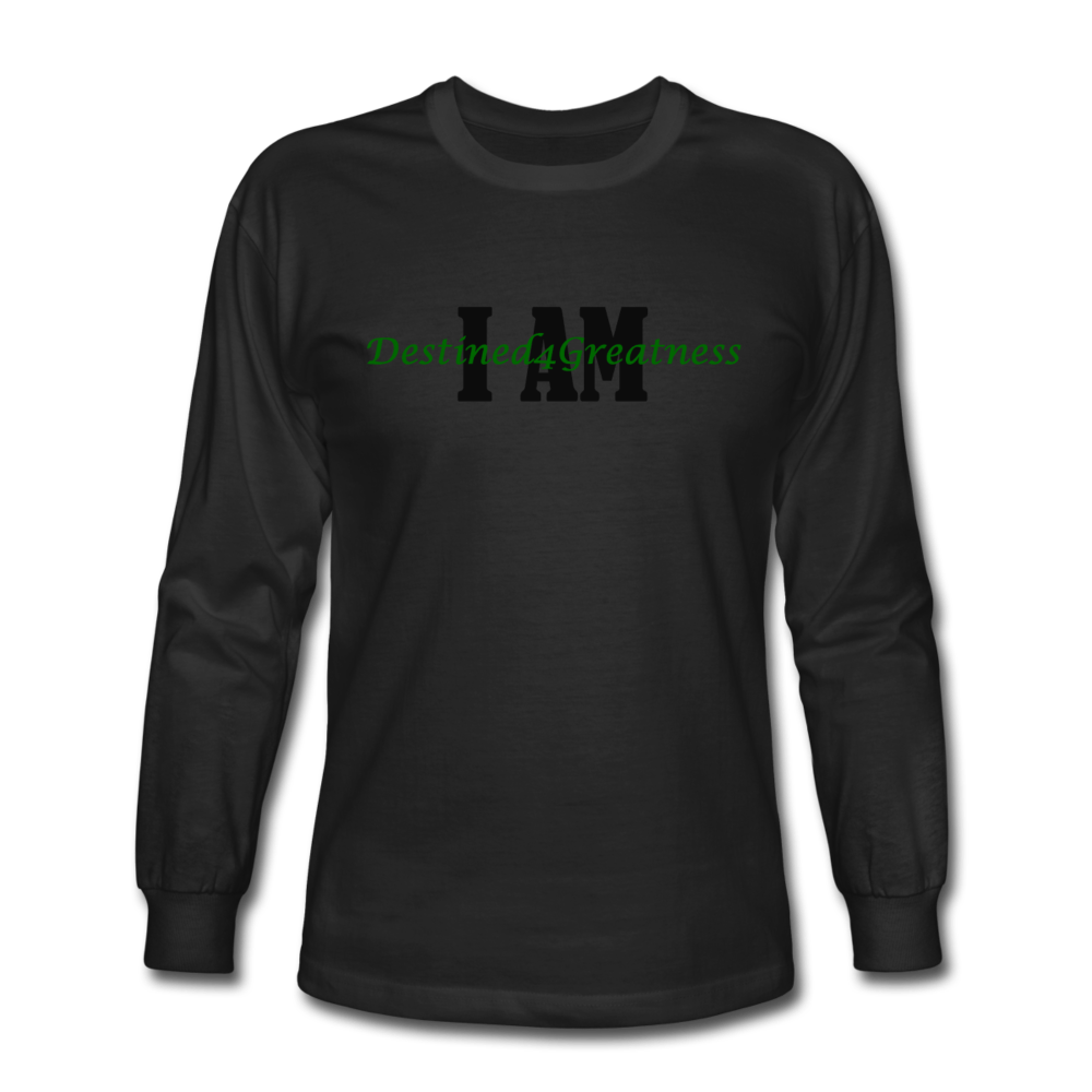 Unisex Green I AM Long Sleeve T-Shirt - black