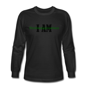 Unisex Green I AM Long Sleeve T-Shirt - black