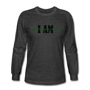 Unisex Green I AM Long Sleeve T-Shirt - heather black