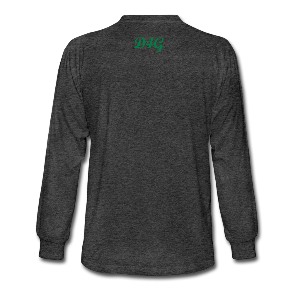 Unisex Green I AM Long Sleeve T-Shirt - heather black