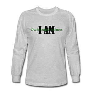 Unisex Green I AM Long Sleeve T-Shirt - heather gray