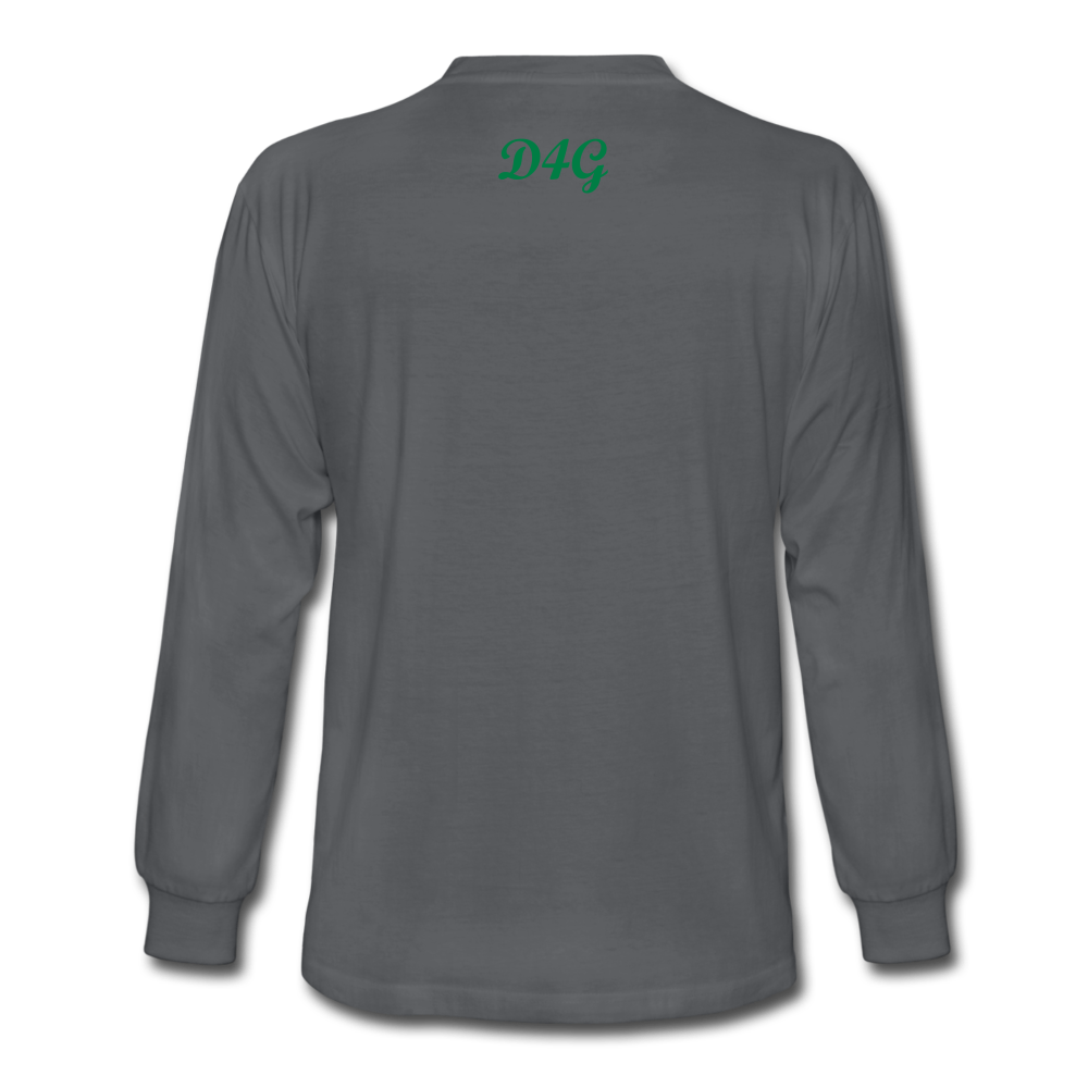 Unisex Green I AM Long Sleeve T-Shirt - charcoal