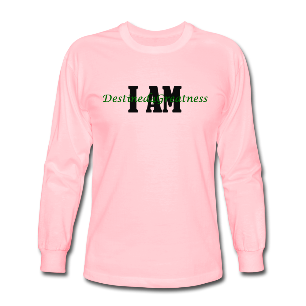 Unisex Green I AM Long Sleeve T-Shirt - pink