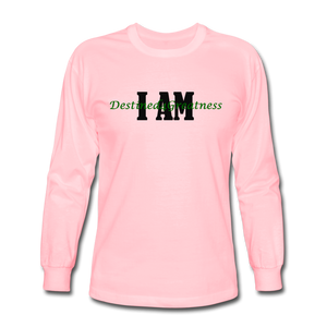 Unisex Green I AM Long Sleeve T-Shirt - pink