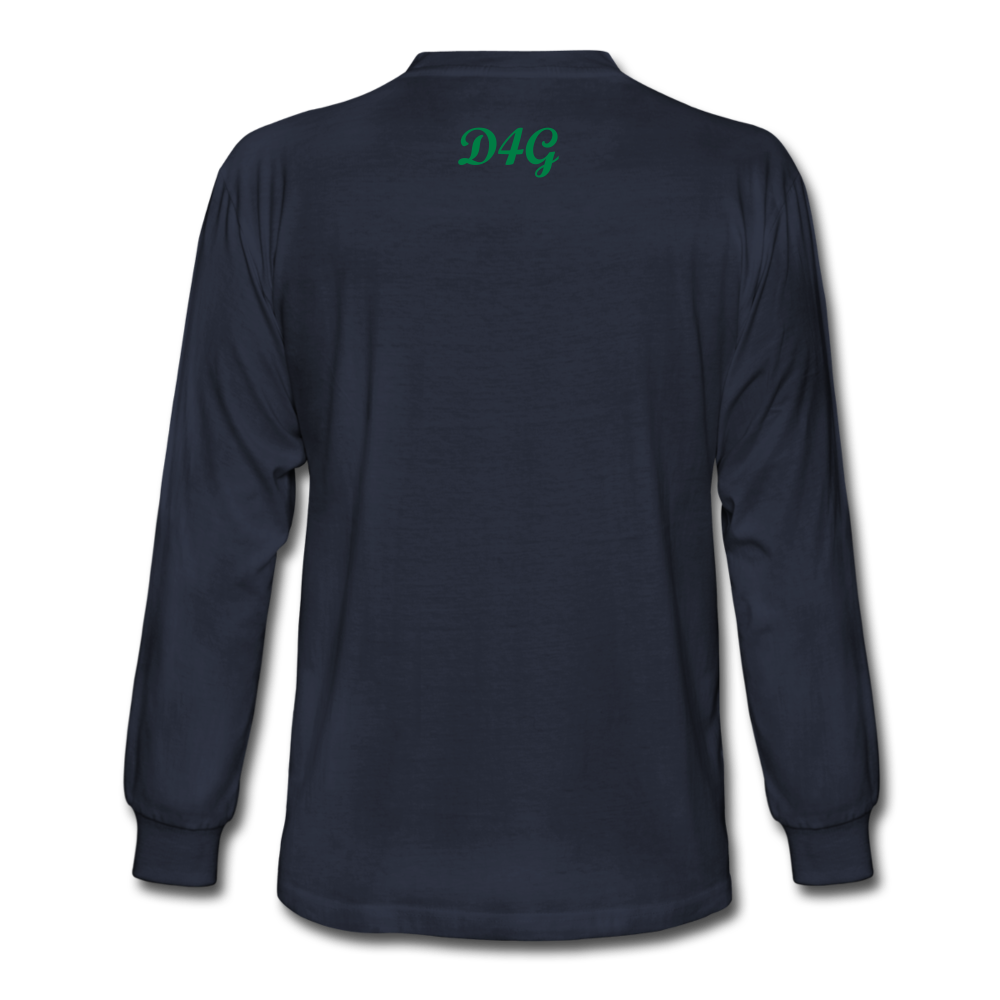 Unisex Green I AM Long Sleeve T-Shirt - navy