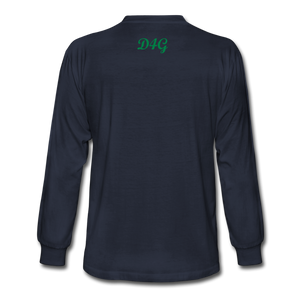 Unisex Green I AM Long Sleeve T-Shirt - navy