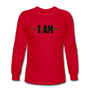 Unisex Green I AM Long Sleeve T-Shirt - red