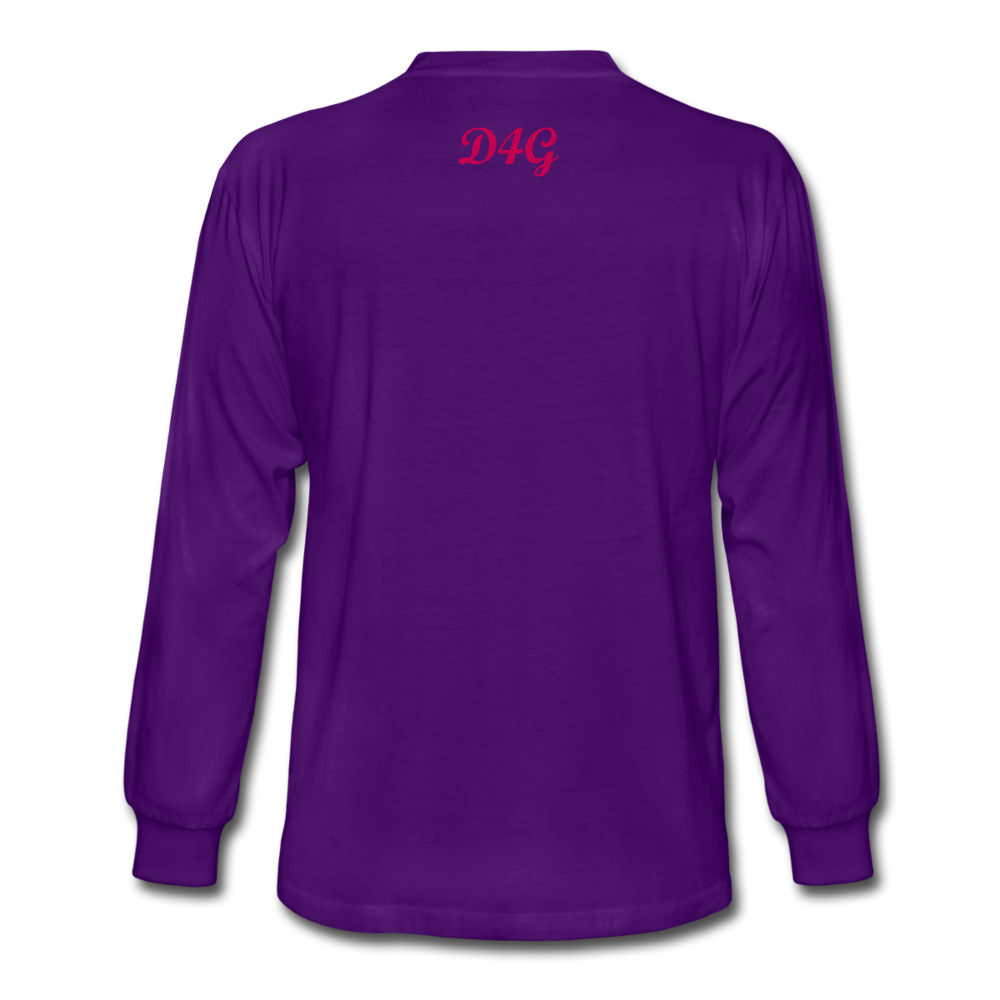 Pink I AM Long Sleeve T-Shirt - purple