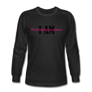 Pink I AM Long Sleeve T-Shirt - black