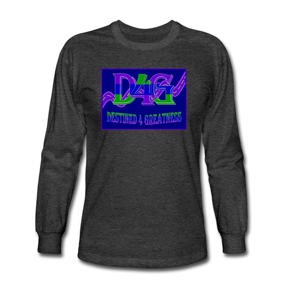 D4G Color Logo Long Sleeve T-Shirt - heather black