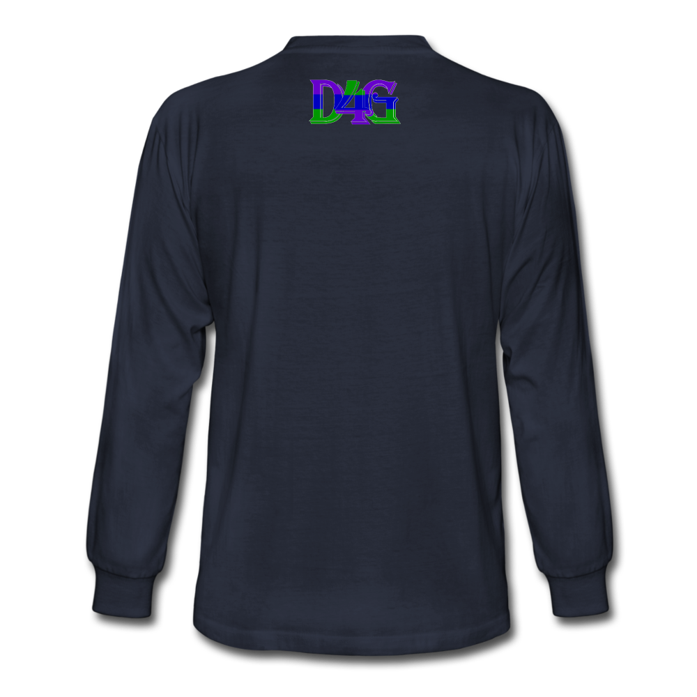 D4G Color Logo Long Sleeve T-Shirt - navy