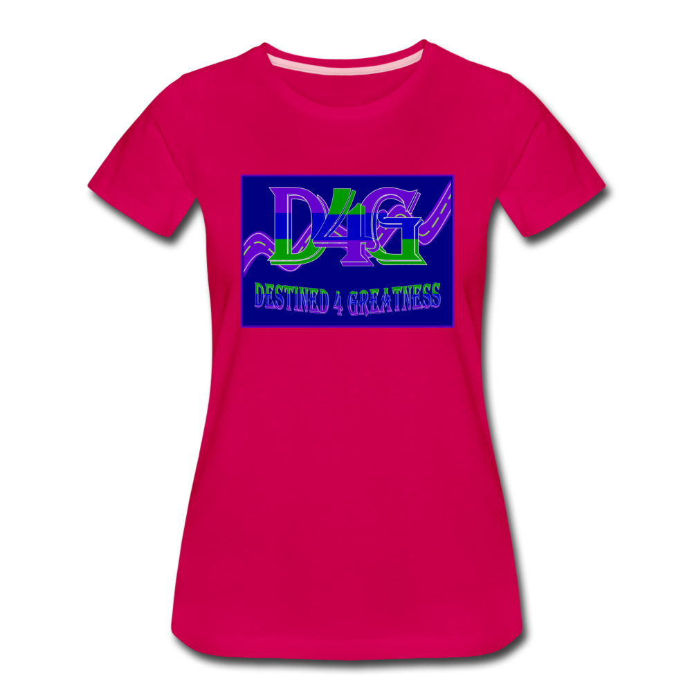 Women’s D4G Color Logo T-Shirt - dark pink