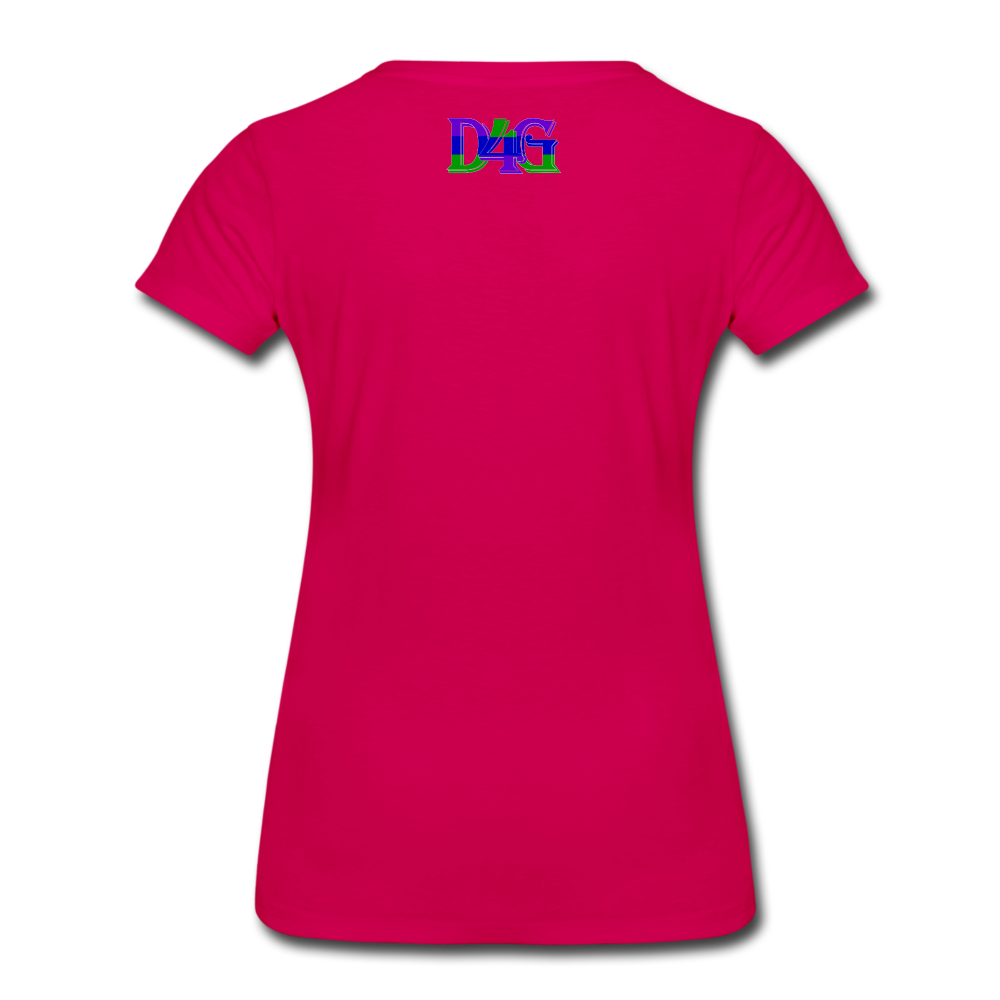 Women’s D4G Color Logo T-Shirt - dark pink