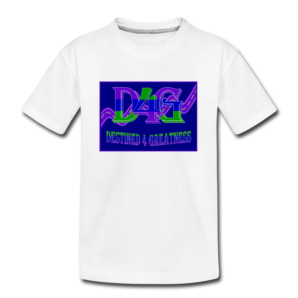 Youth D4G Color Logo T-Shirt - white