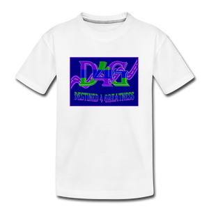 Youth D4G Color Logo T-Shirt - white