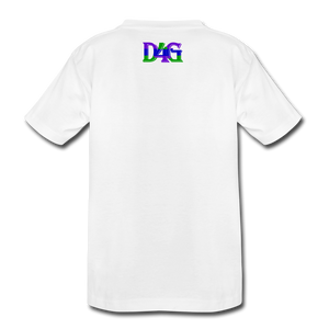 Youth D4G Color Logo T-Shirt - white