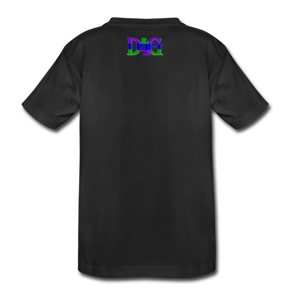 Youth D4G Color Logo T-Shirt - black