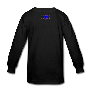 Youth D4G Color Logo Long Sleeve T-Shirt - black