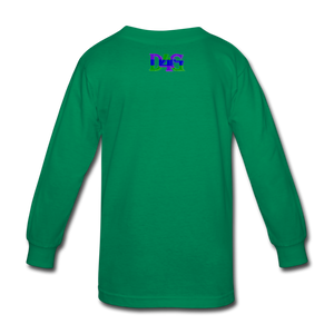 Youth D4G Color Logo Long Sleeve T-Shirt - kelly green