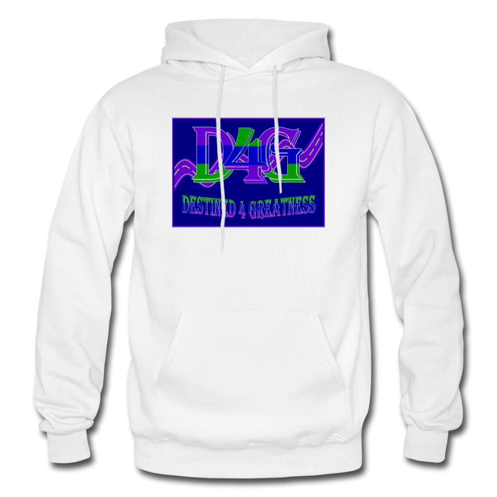 D4G Color Logo Adult Hoodie - white