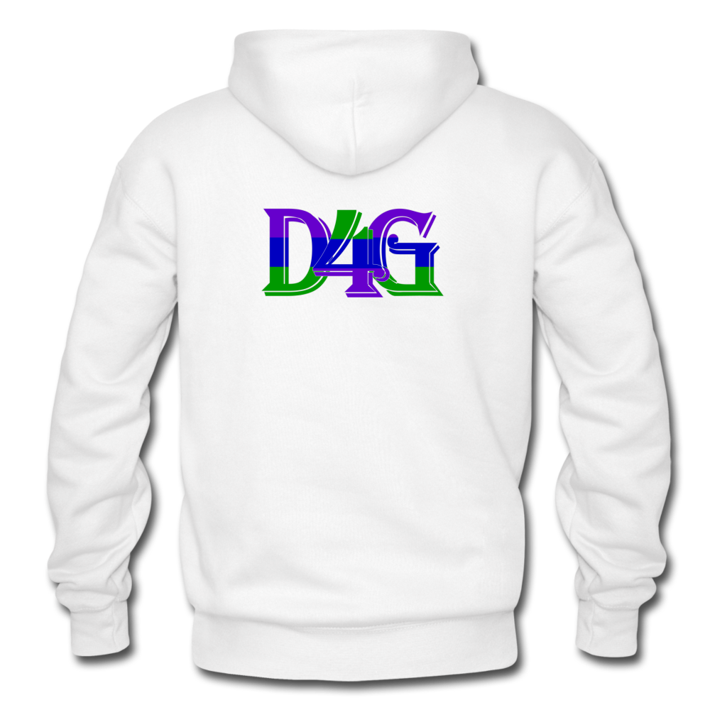 D4G Color Logo Adult Hoodie - white