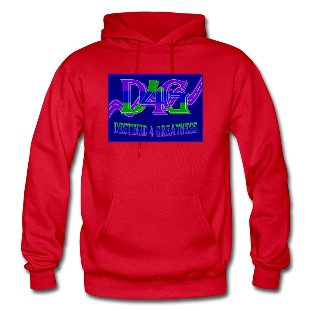 D4G Color Logo Adult Hoodie - red