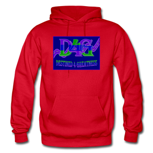 D4G Color Logo Adult Hoodie - red