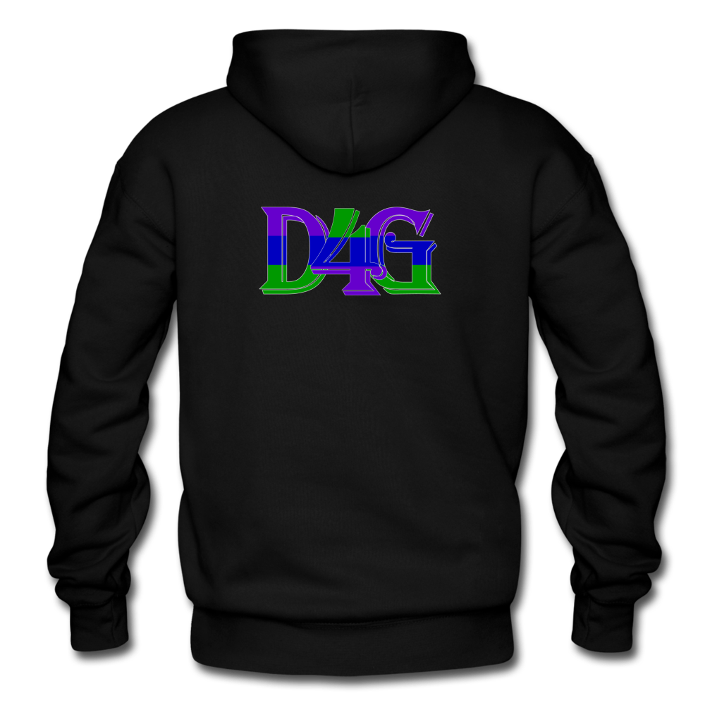 D4G Color Logo Adult Hoodie - black