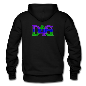 D4G Color Logo Adult Hoodie - black