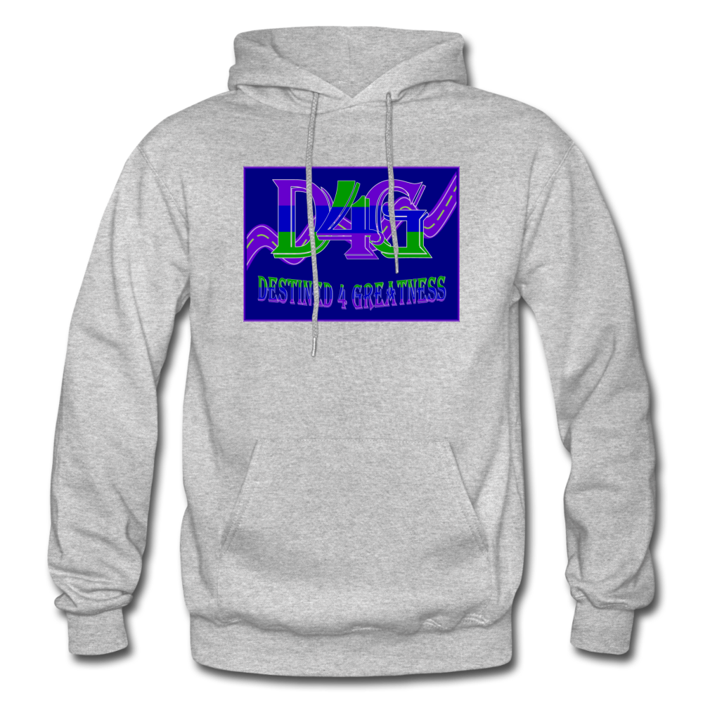 D4G Color Logo Adult Hoodie - heather gray