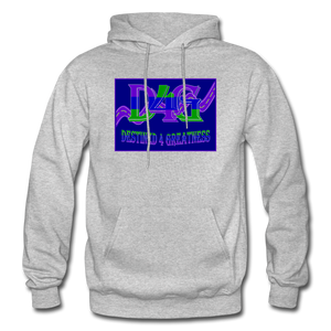 D4G Color Logo Adult Hoodie - heather gray