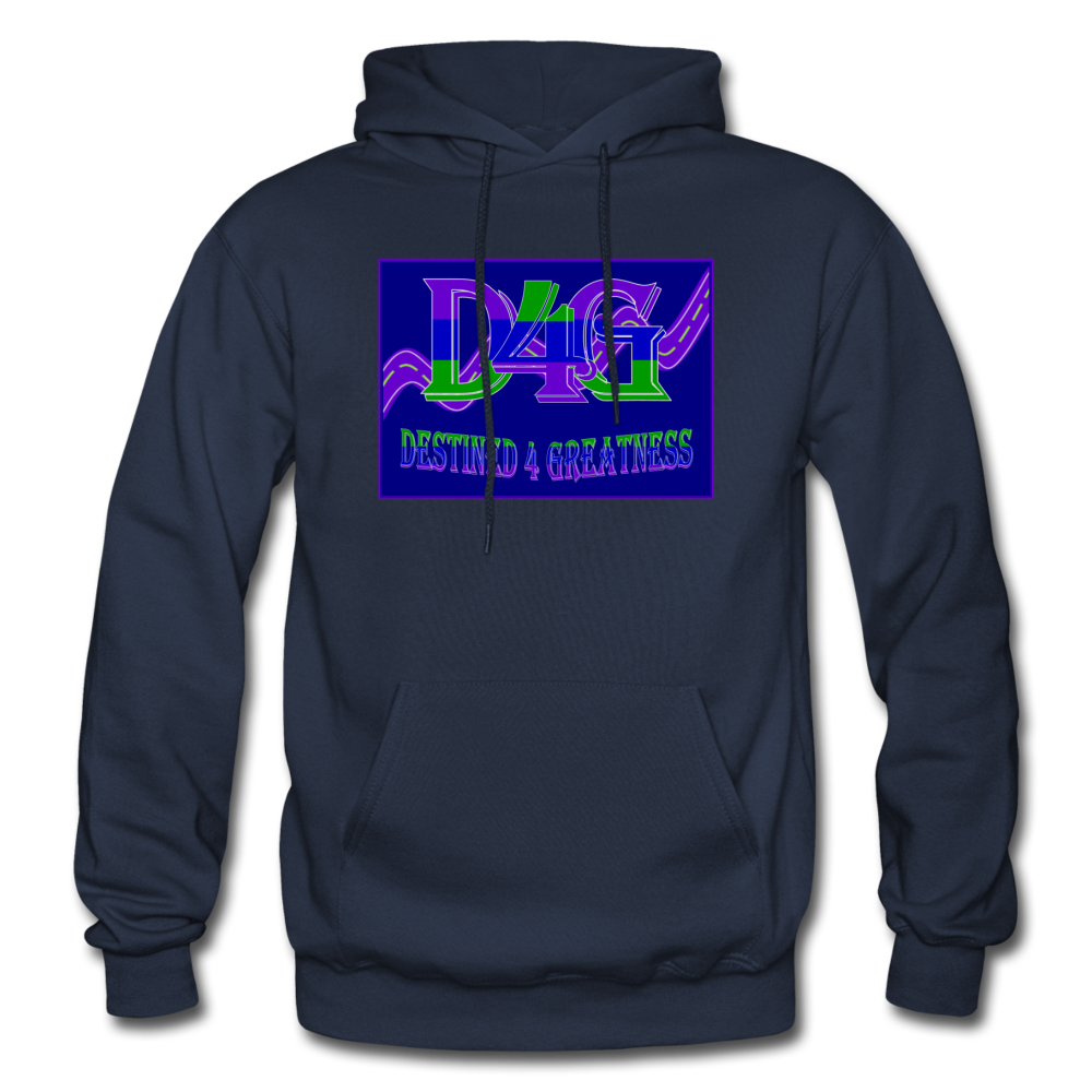 D4G Color Logo Adult Hoodie - navy