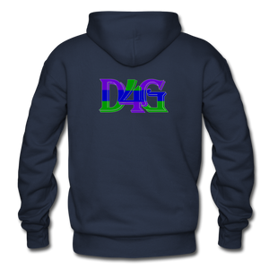 D4G Color Logo Adult Hoodie - navy