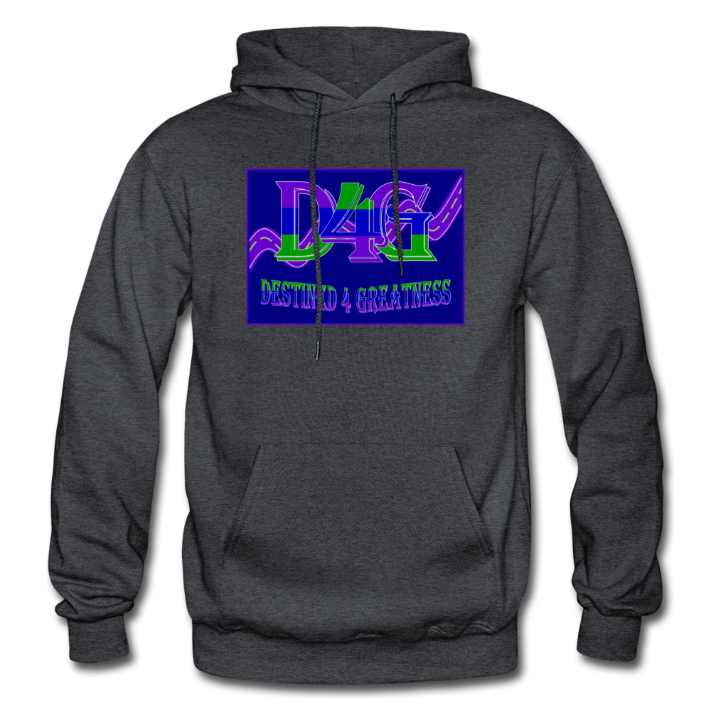 D4G Color Logo Adult Hoodie - charcoal gray