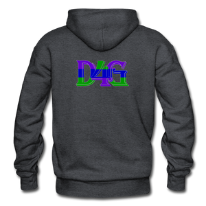 D4G Color Logo Adult Hoodie - charcoal gray