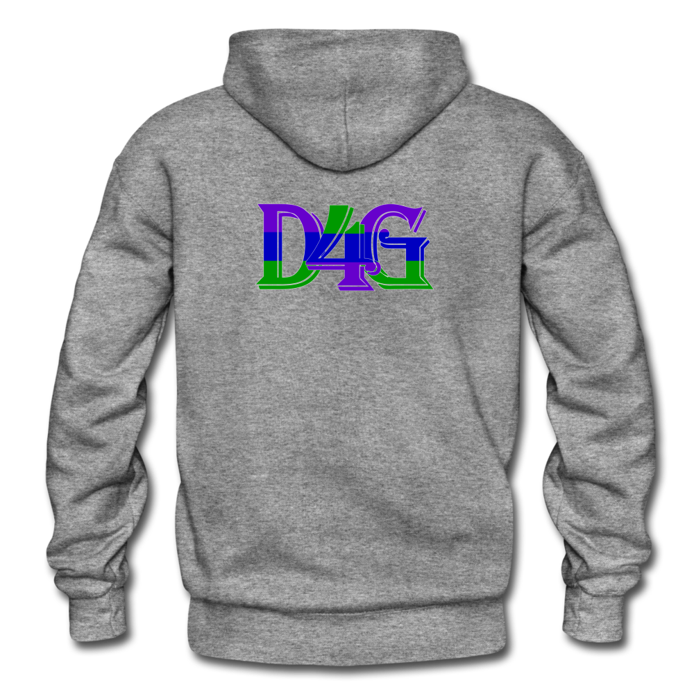 D4G Color Logo Adult Hoodie - graphite heather