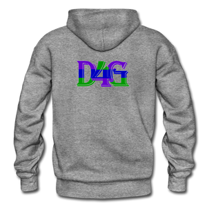 D4G Color Logo Adult Hoodie - graphite heather