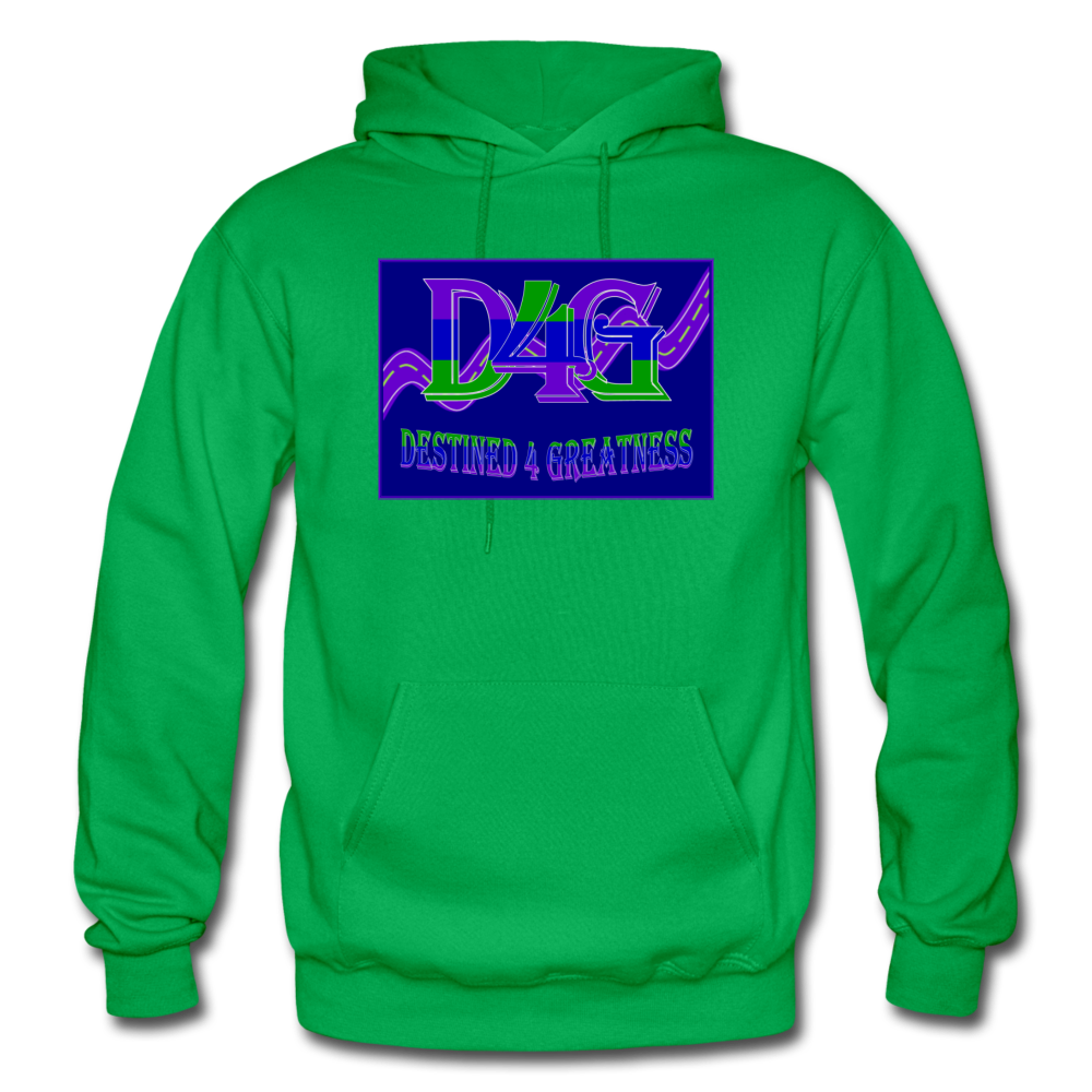 D4G Color Logo Adult Hoodie - kelly green