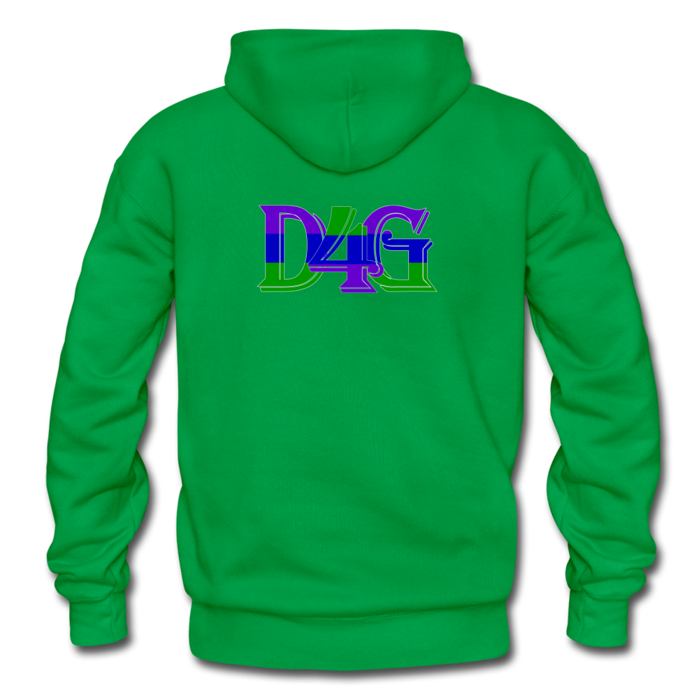 D4G Color Logo Adult Hoodie - kelly green