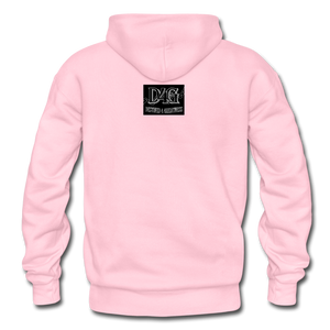 Red I AM Adult Hoodie - light pink