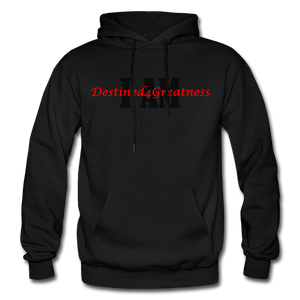 Red I AM Adult Hoodie - black