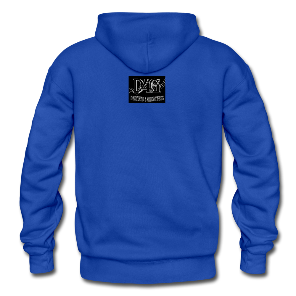 Red I AM Adult Hoodie - royal blue