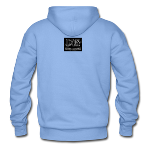 Red I AM Adult Hoodie - carolina blue