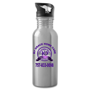 BGHC 10 Year Anniversary Water Bottle - silver