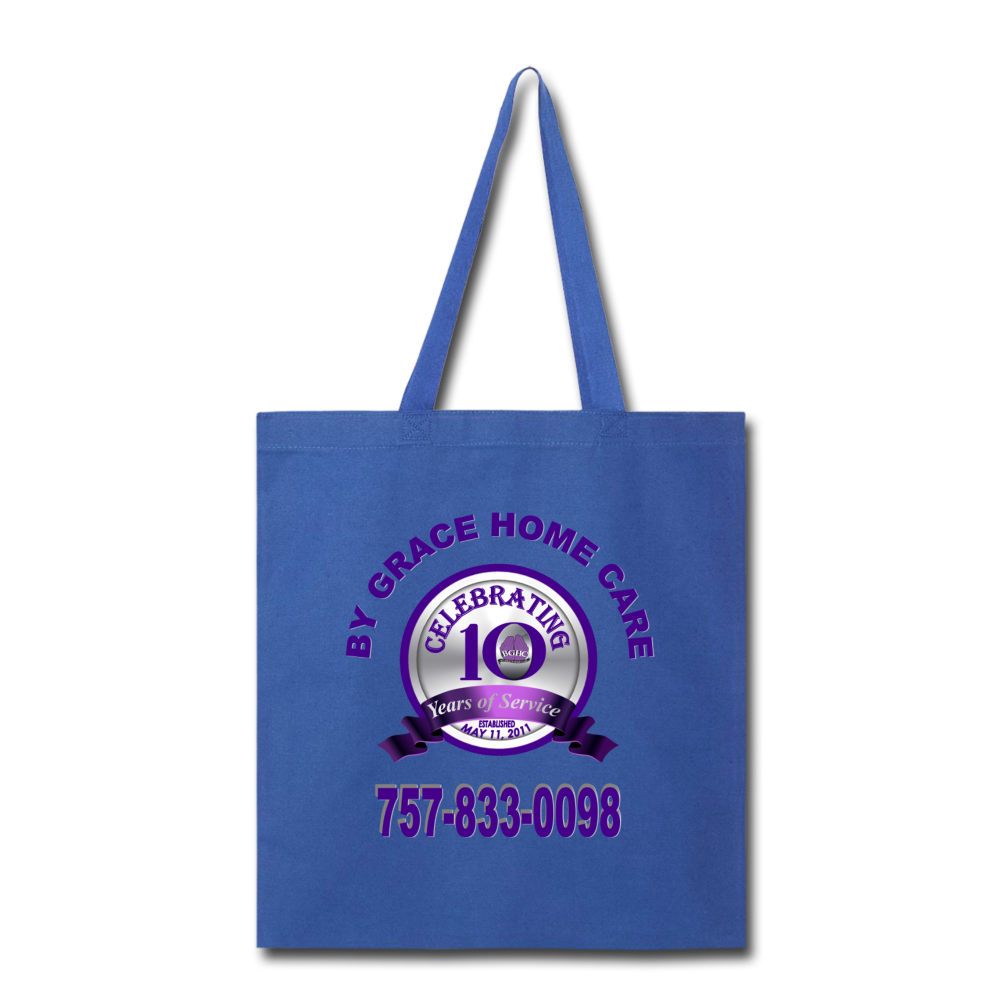 BGHC 10 Year Anniversary Tote Bag - royal blue