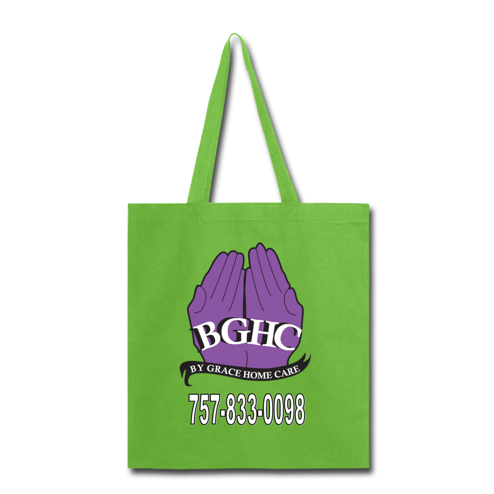 BGHC 10 Year Anniversary Tote Bag - lime green